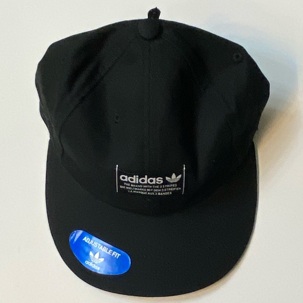 Adidas Black Adjustable Hat/ Boy’s/ New, never worn.